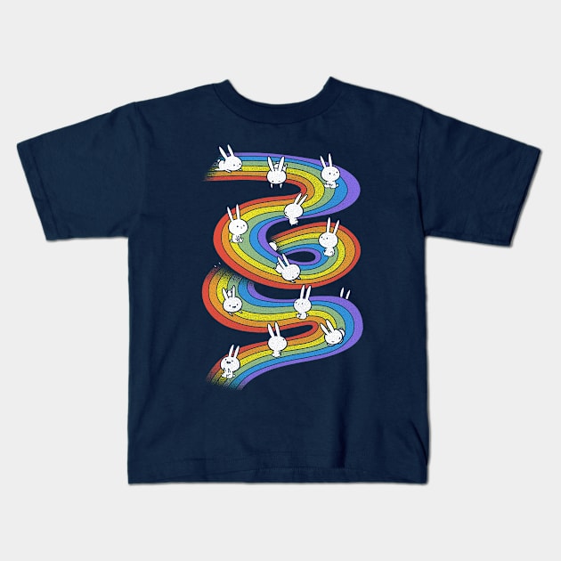 Rainbow Slide Kids T-Shirt by TaylorRoss1